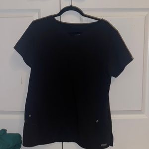 Black scrub top